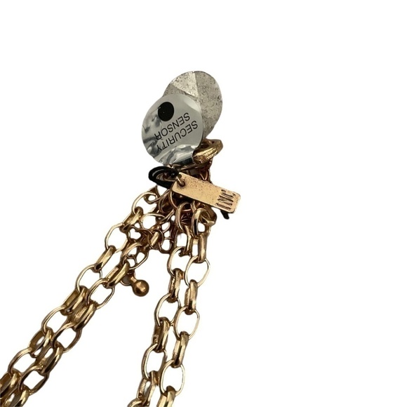 𝅺INC Double Strand Faceted Bead Goldtone 40" Necklace New - Picture 2 of 3